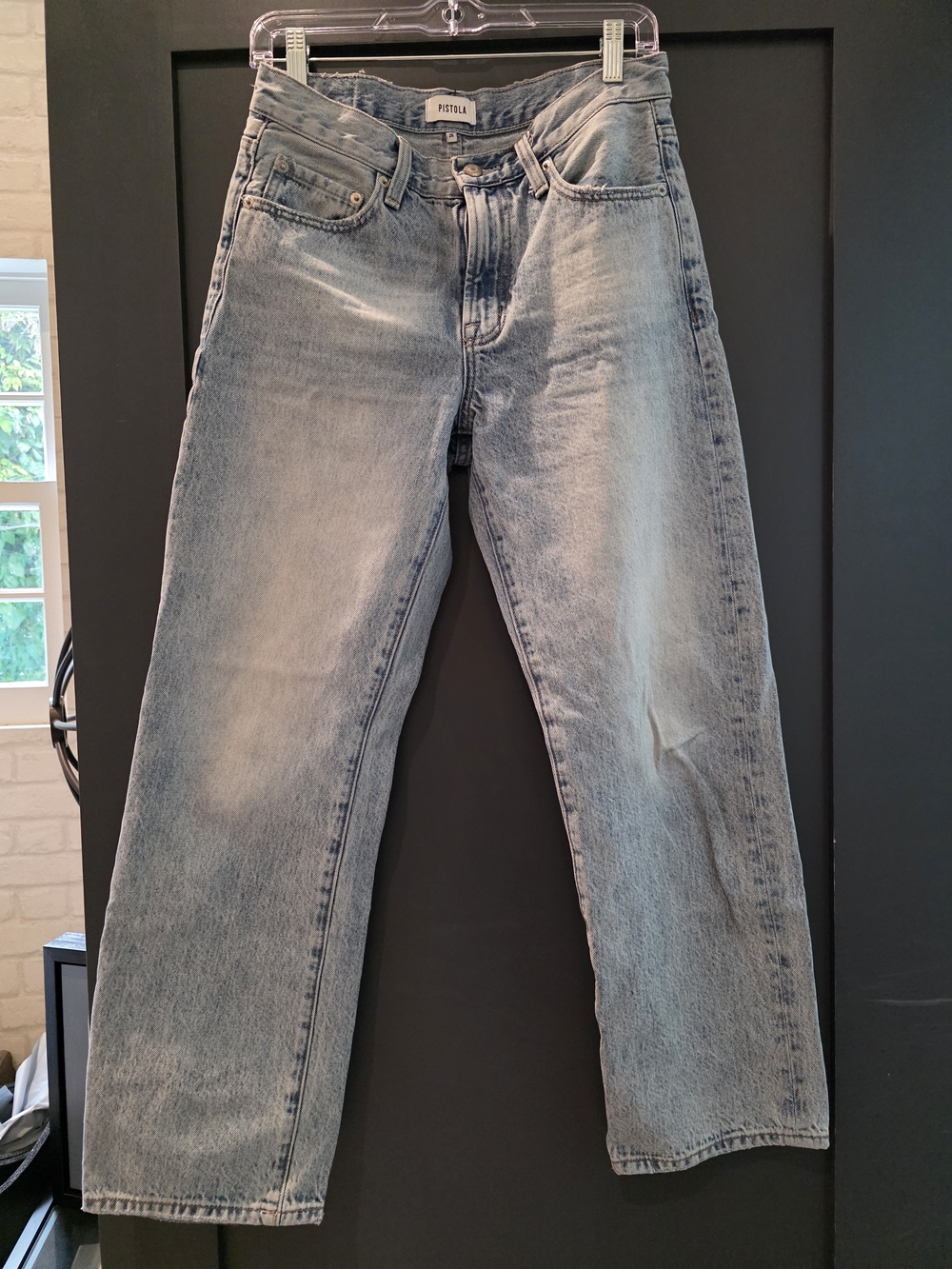 Pistola Women's Light Wash Straight Jeans - Classic Blue